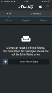 Raum in Shelly App hinzufügen